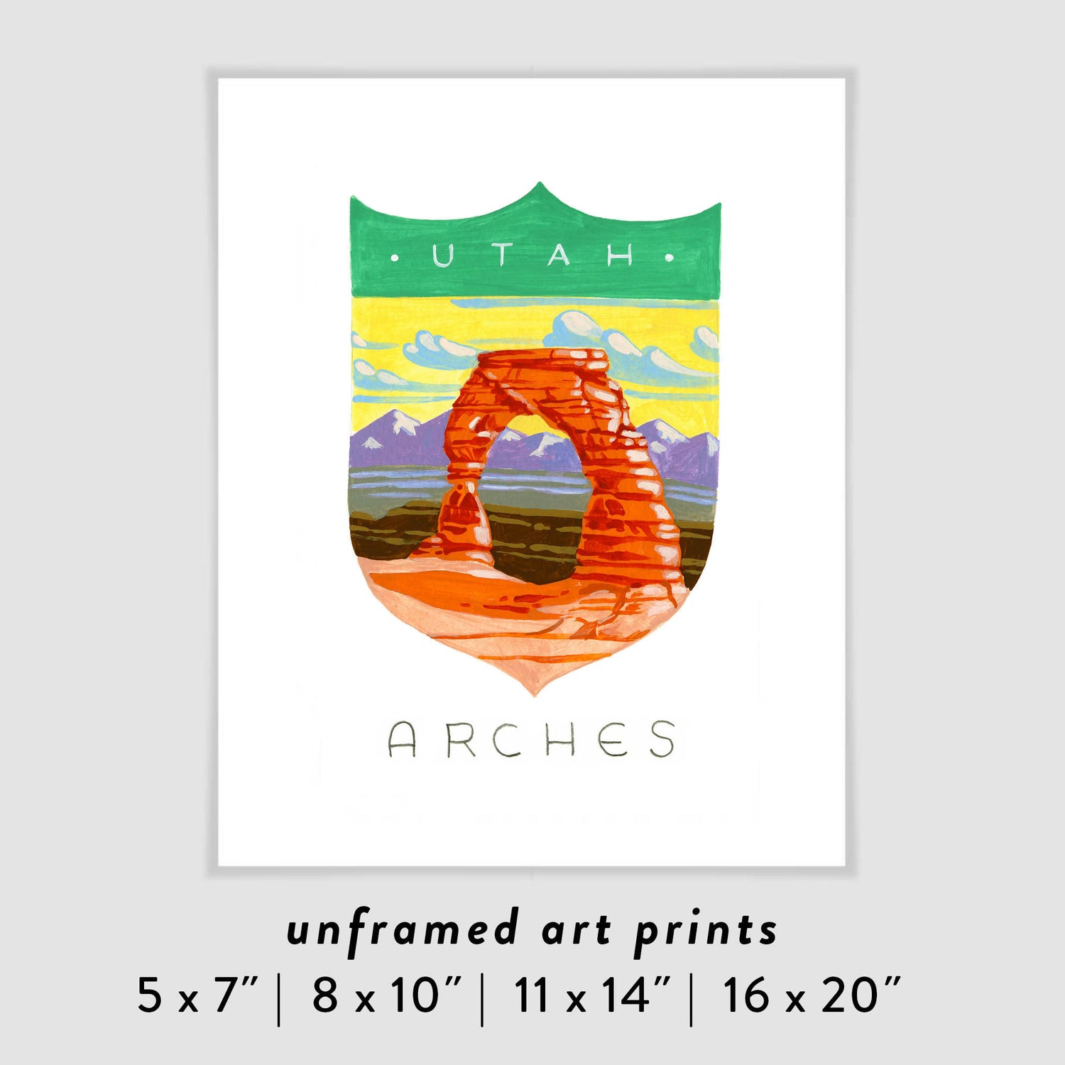 Arches National Park Art Poster