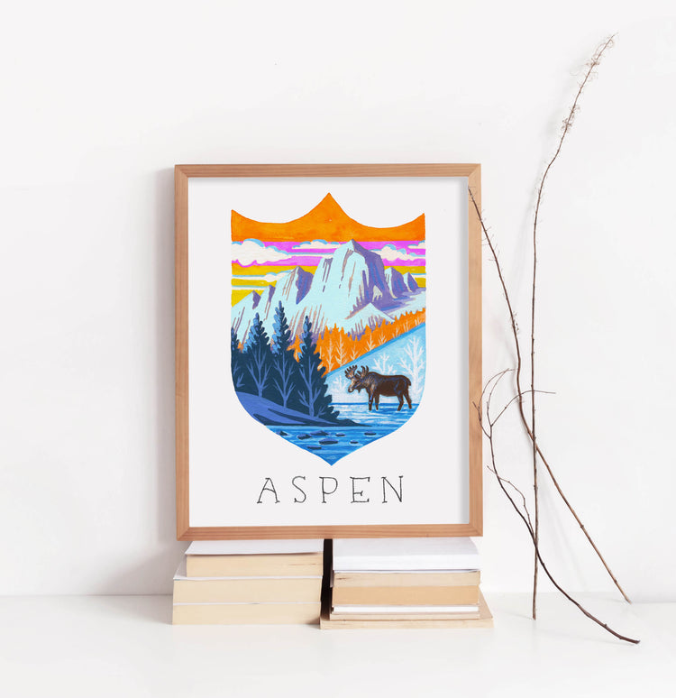 Aspen Colorado Travel Art Print