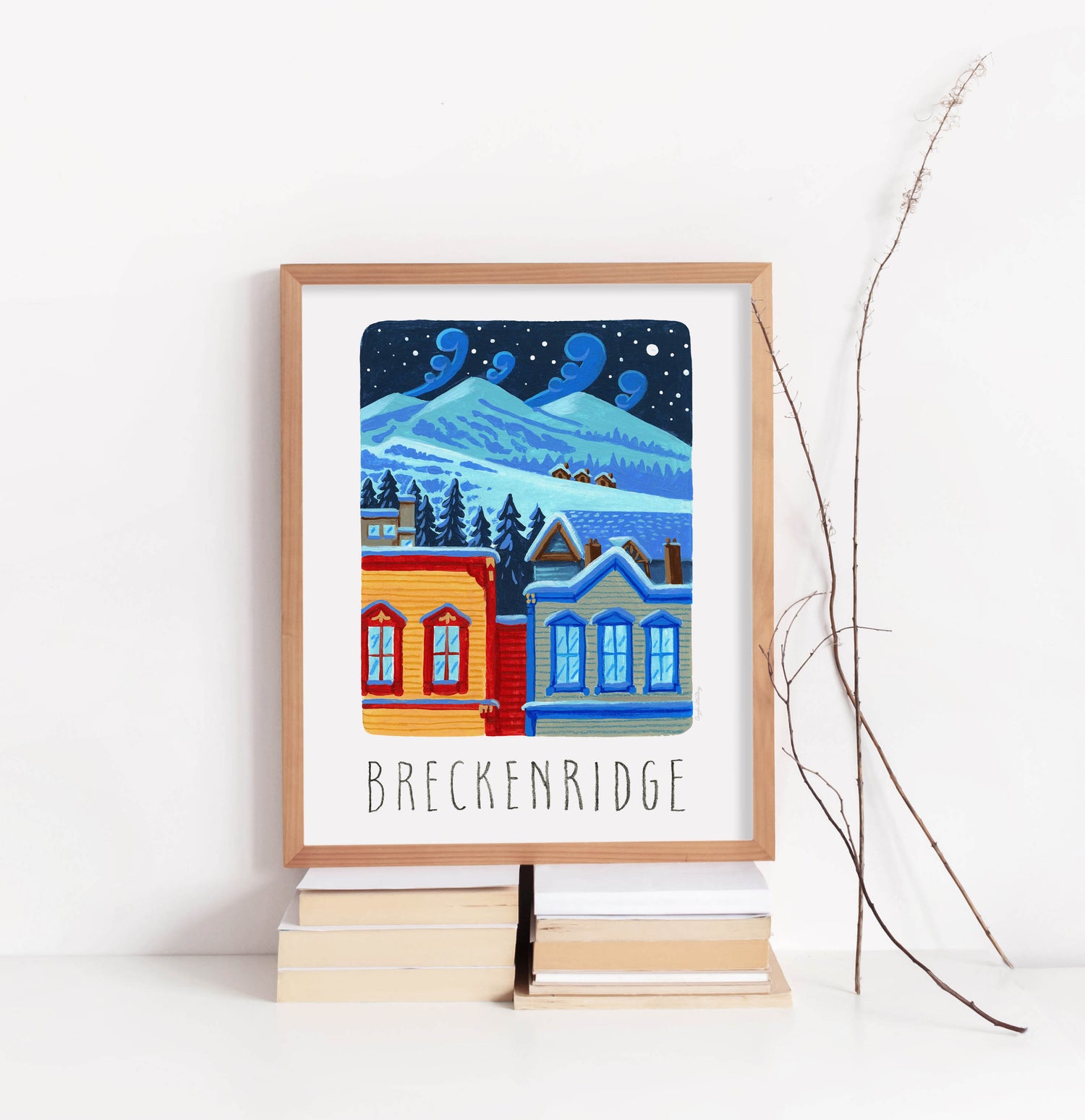 Breckenridge Colorado Ski Art Print
