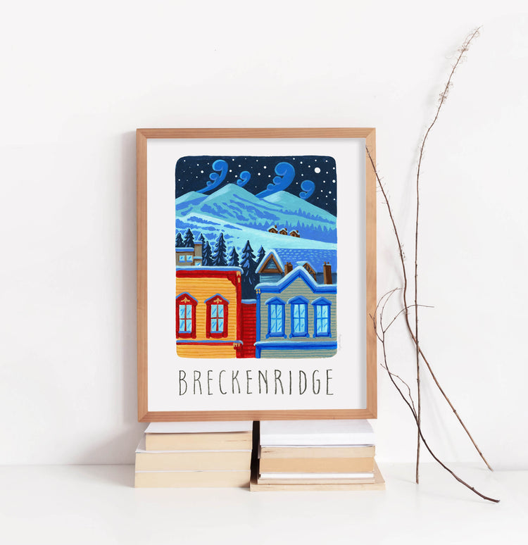Breckenridge Colorado Ski Art Print