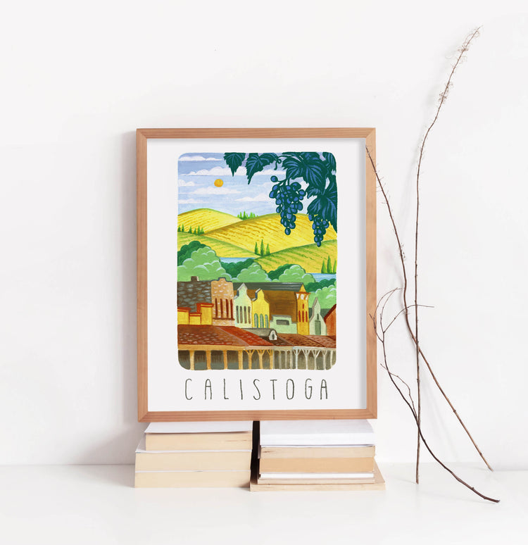 Calistoga California Winery Art Print