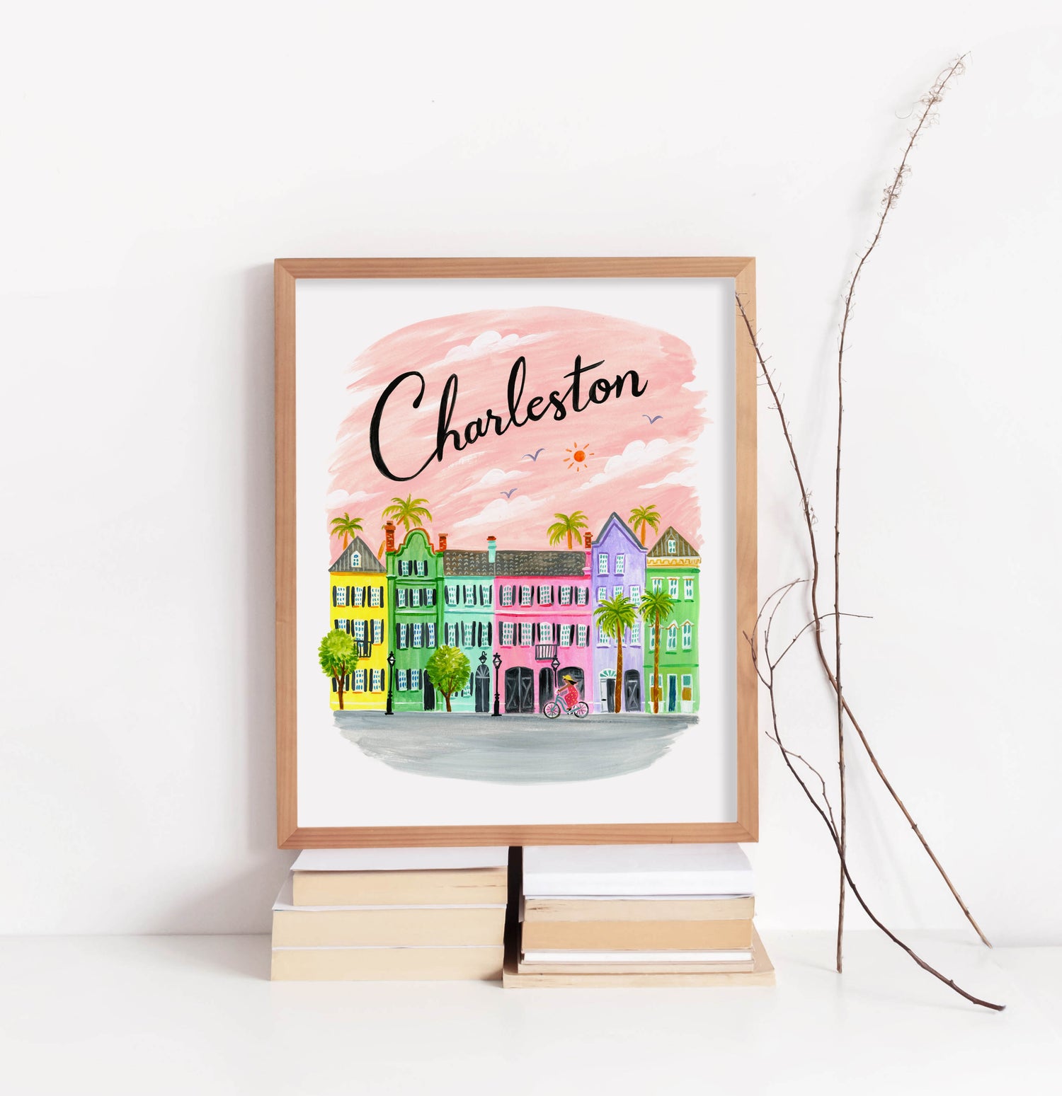 Charleston South Carolina Rainbow Row City Art Print