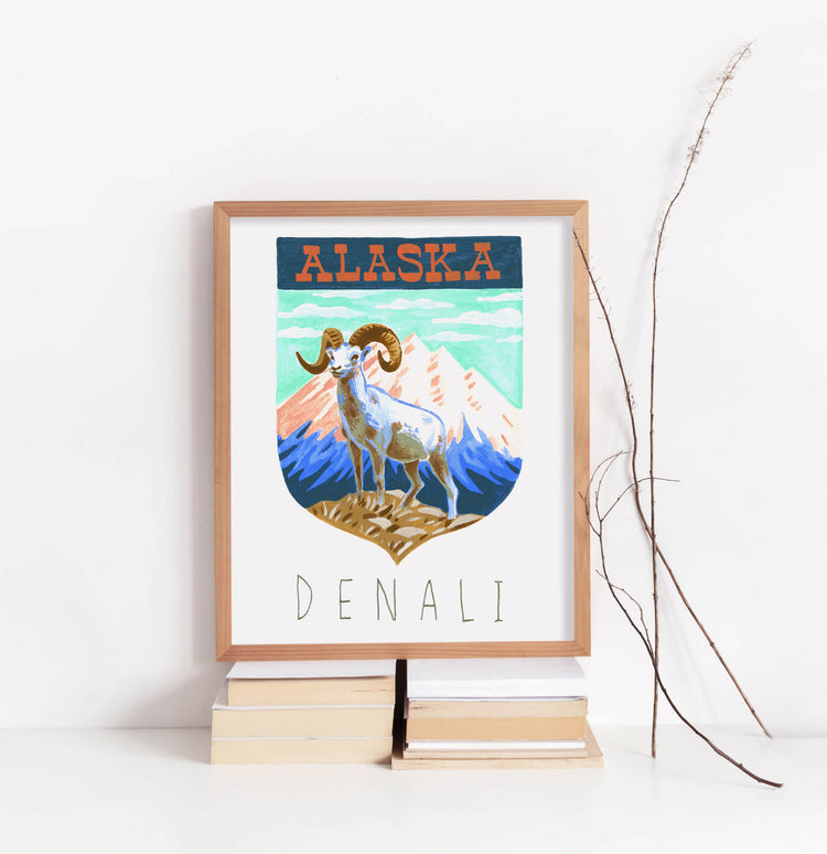 Denali Alaska National Park Art Print