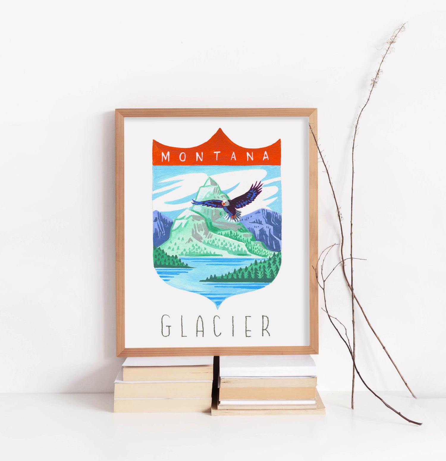 Glacier National Park Art Print