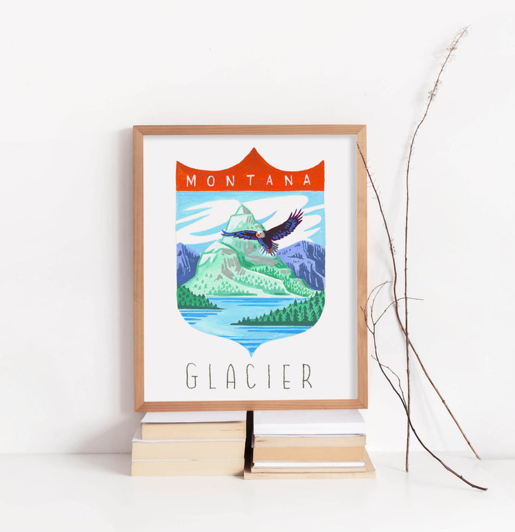 Glacier National Park Art Print