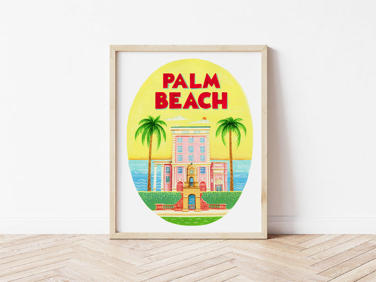 Palm Beach Florida Art Print