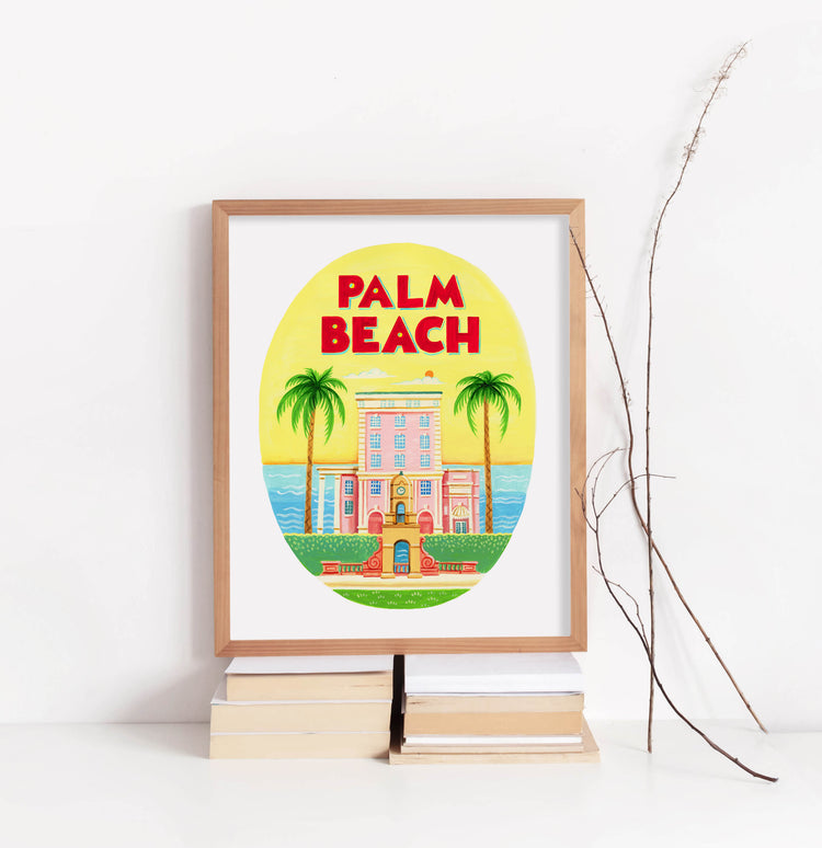 Palm Beach Florida Art Print
