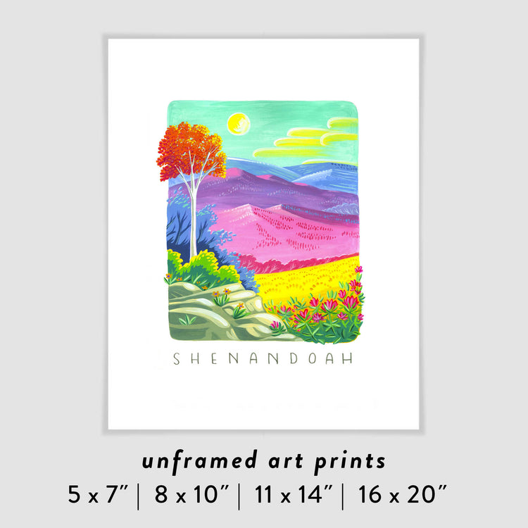 Shenandoah National Park Art Poster