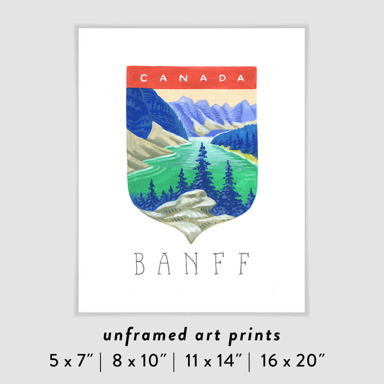 Banff National Park Art Poster
