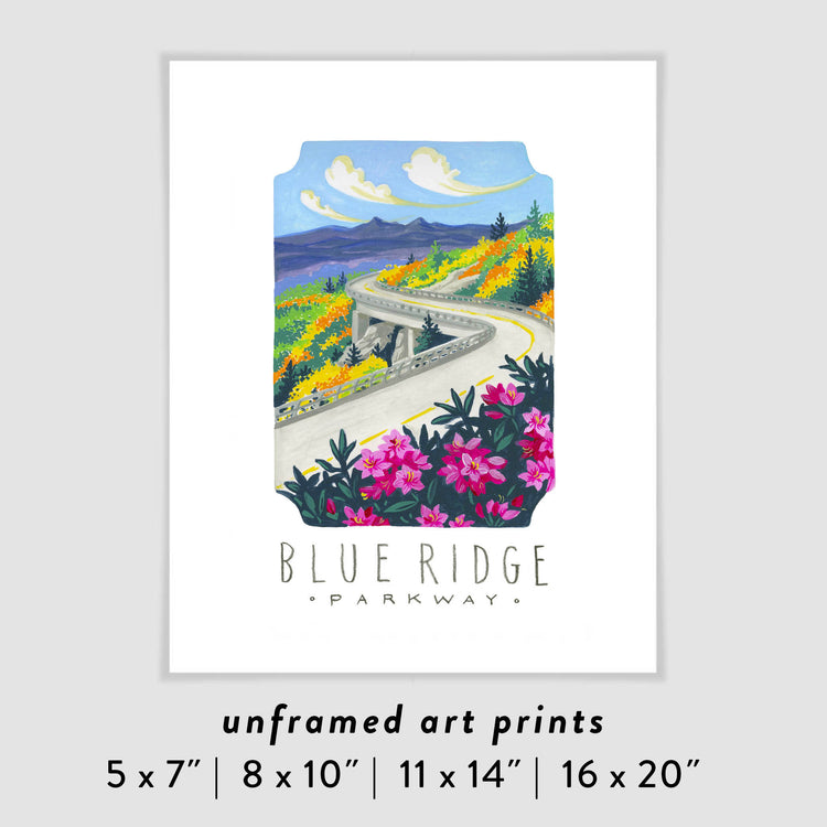 Blue Ridge Parkway National Park Art Poster