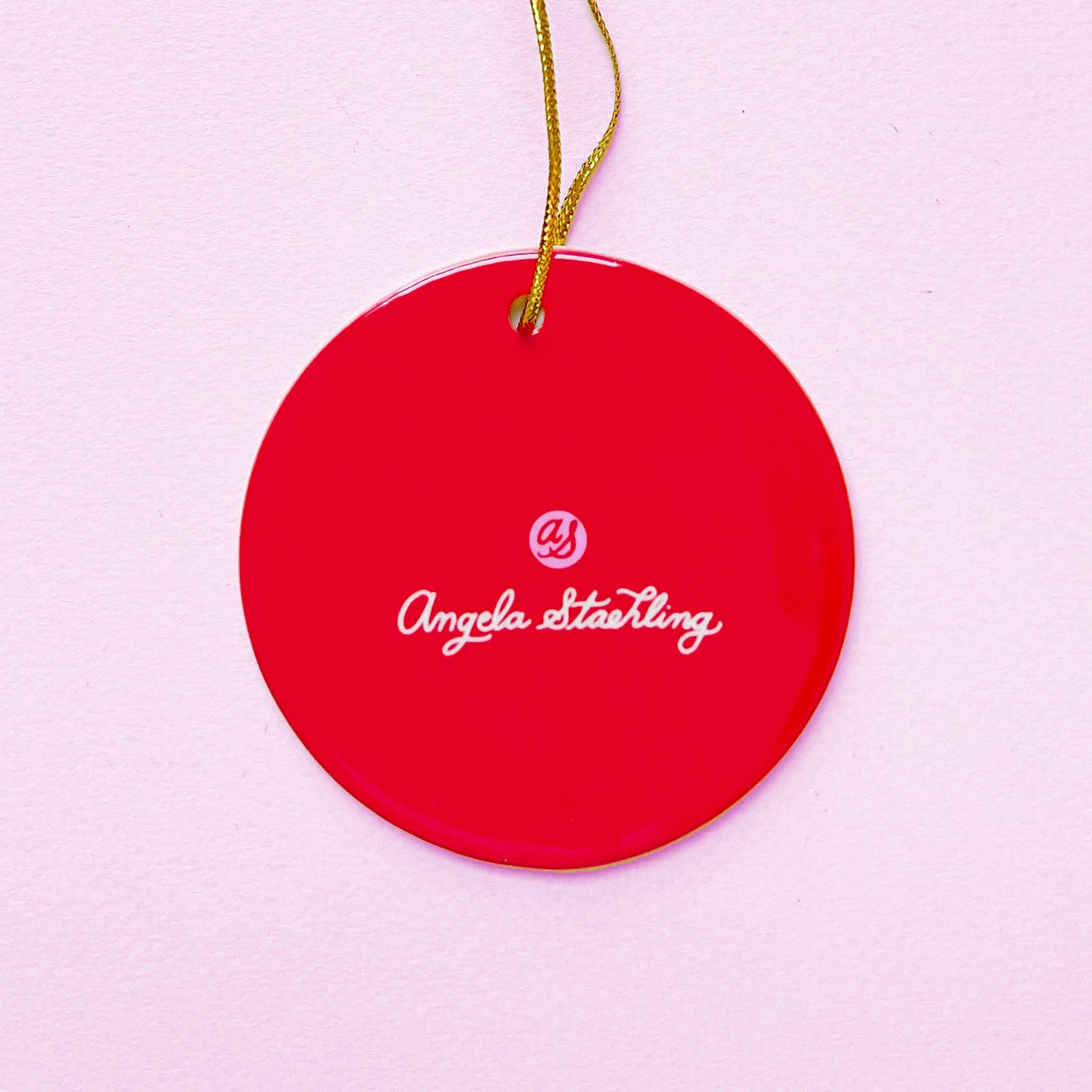 Tabby cat Christmas ornament