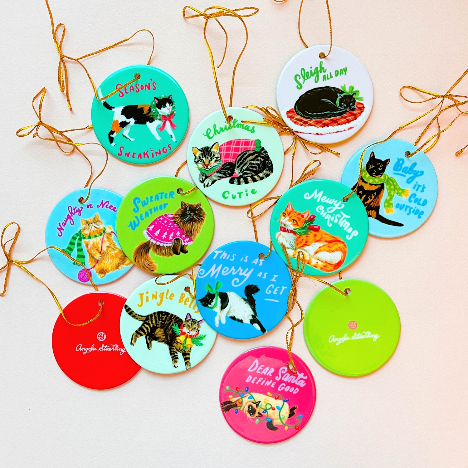 cat Christmas ornaments