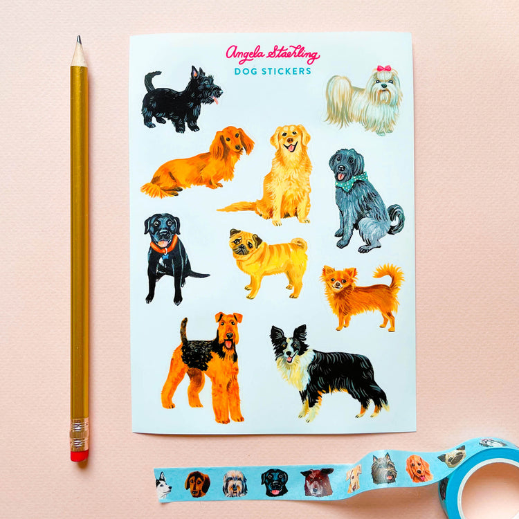 Dog sticker sheet