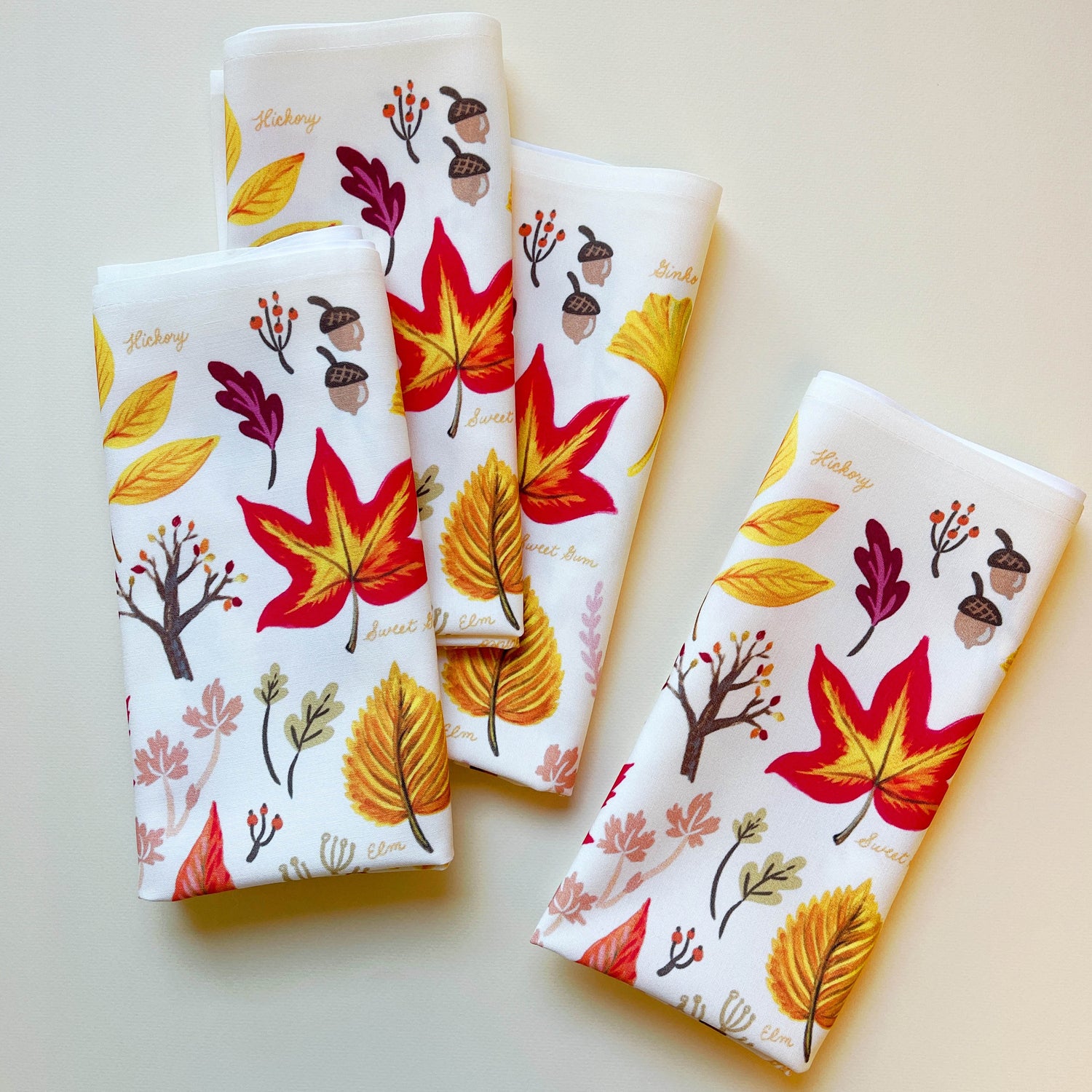 Fall Leaves cloth napkins