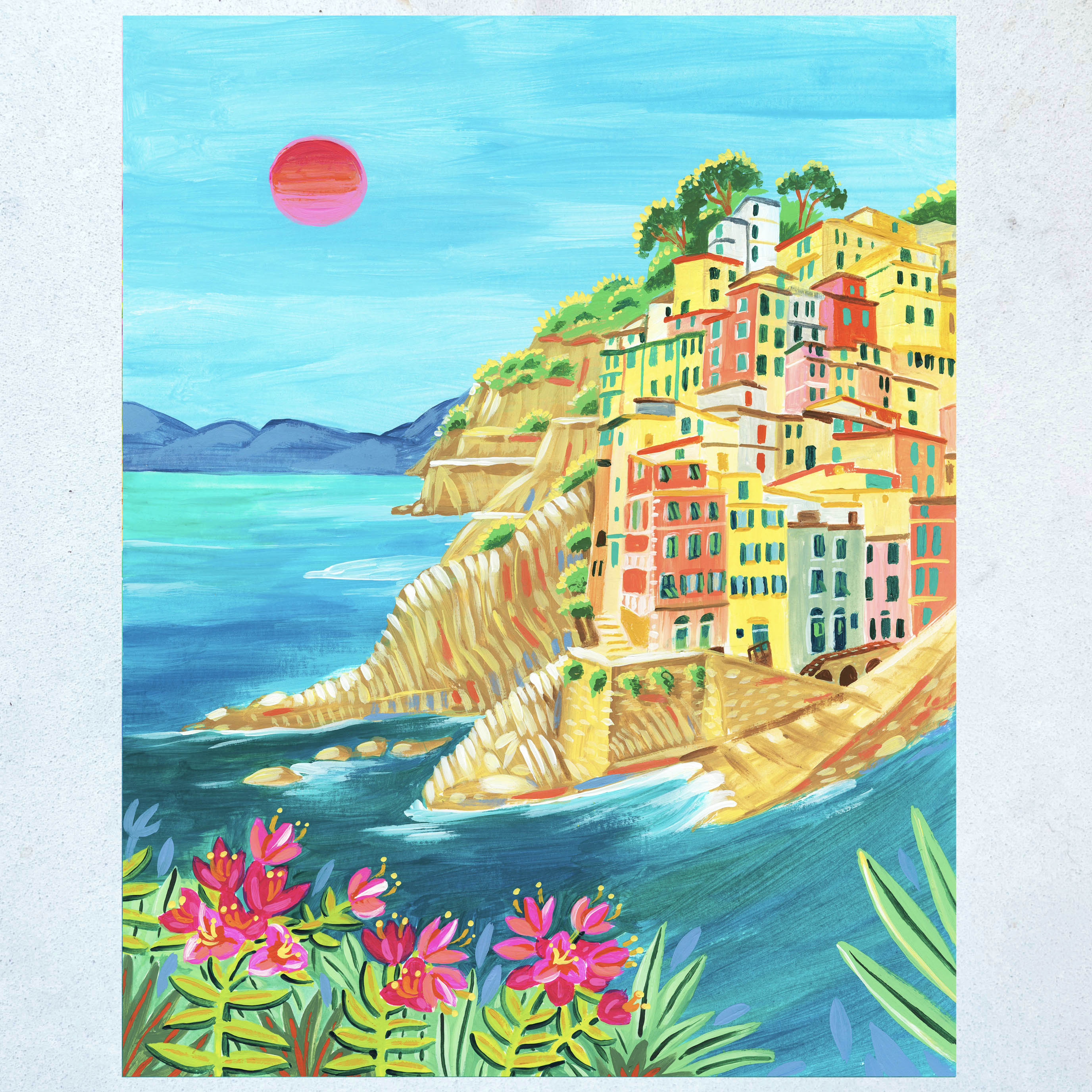 Cinque Terre Paint by Numbers Kit – Summer Noon