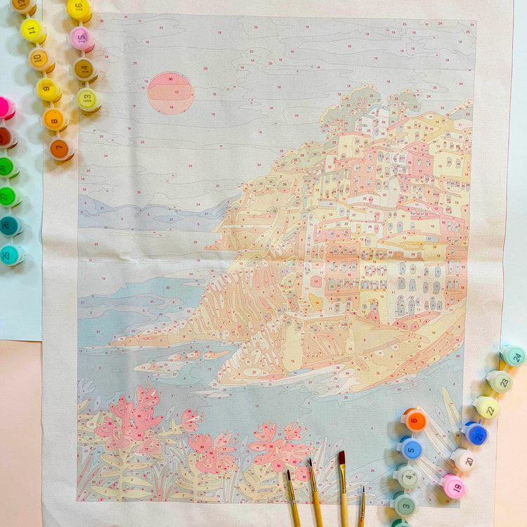 Paint By Number Kit | Cinque Terre