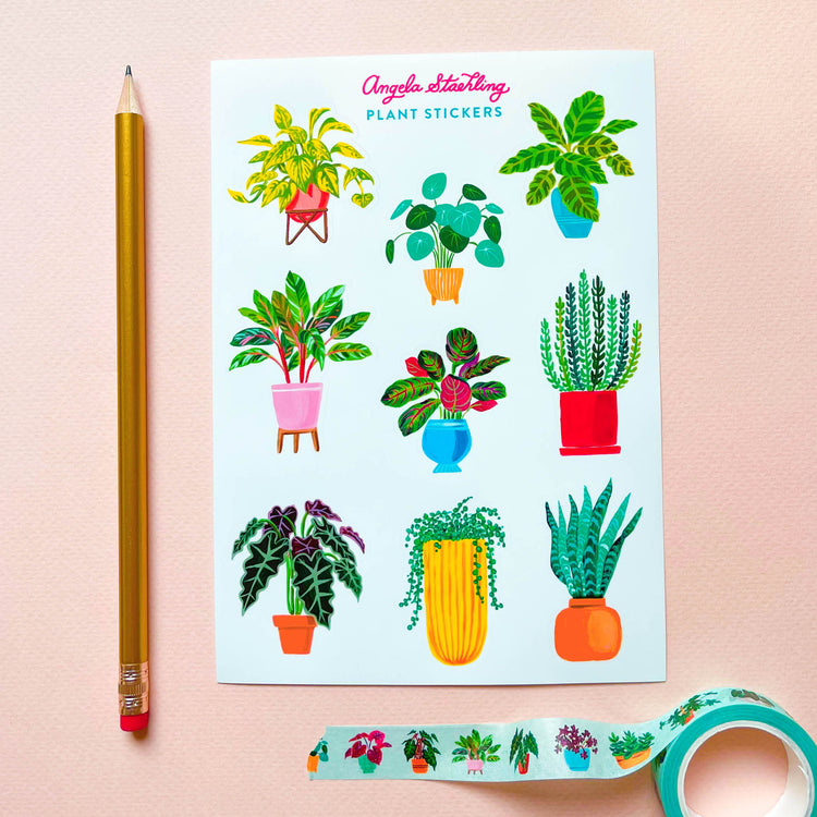 Plant sticker sheet