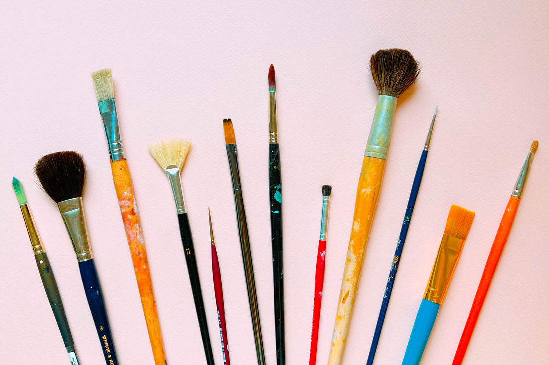 The Best Way to Clean Acrylic Brushes – Angela Staehling