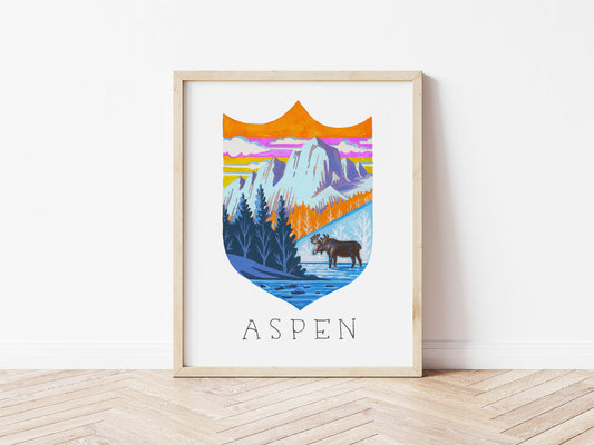 Aspen Colorado Travel Art Print