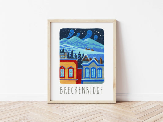Breckenridge Colorado Ski Art Print