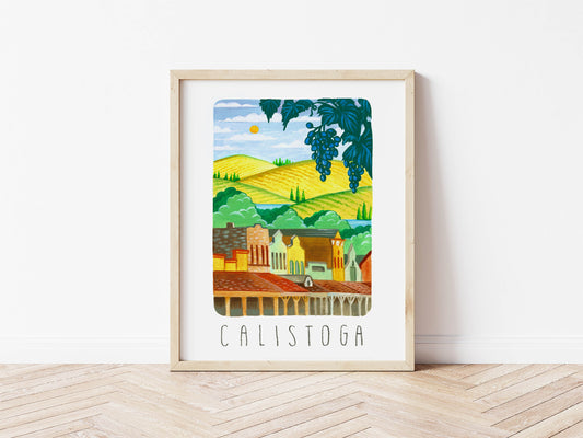 Calistoga California Winery Art Print