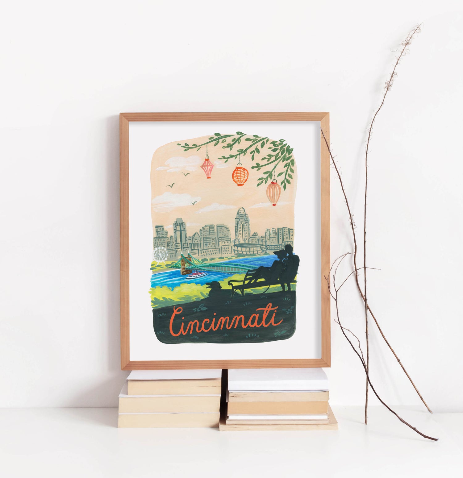 Cincinnati Ohio City Skyline Art Print