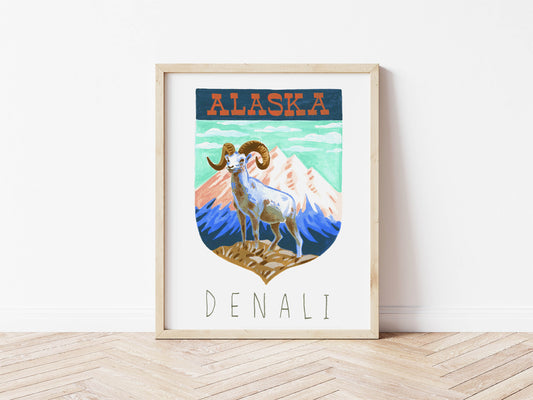 Denali Alaska National Park Art Print