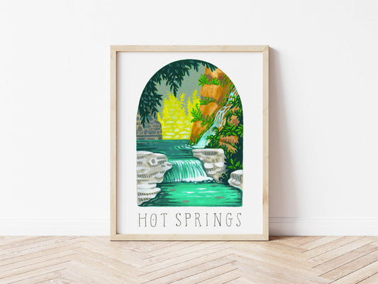 Hot Springs National Park Art Print