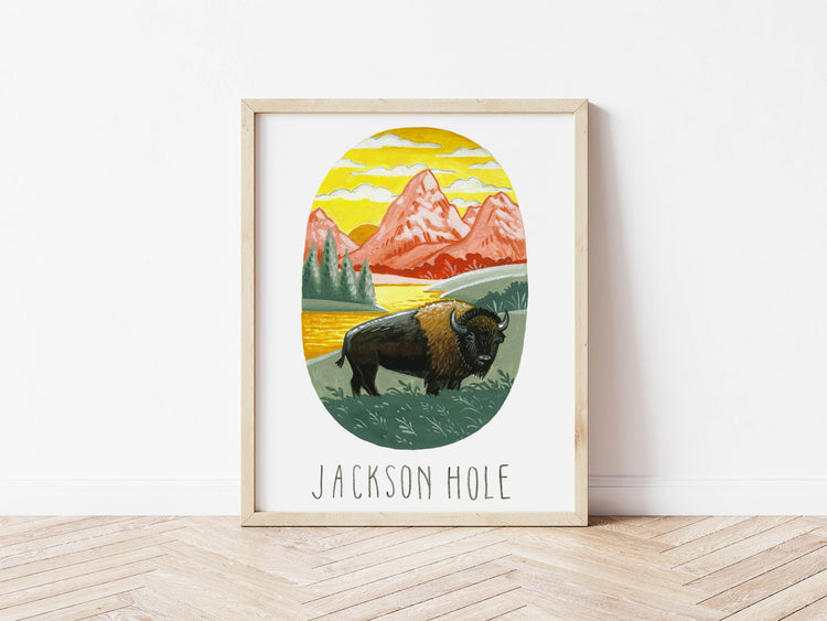 Jackson Hole National Park Art Print