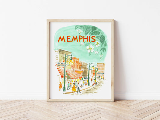 Memphis Tennessee City Art Print