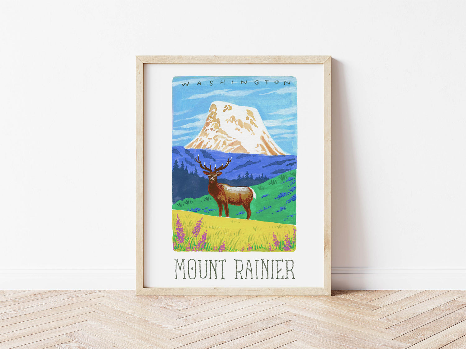 Mount Rainier National Park Art Print