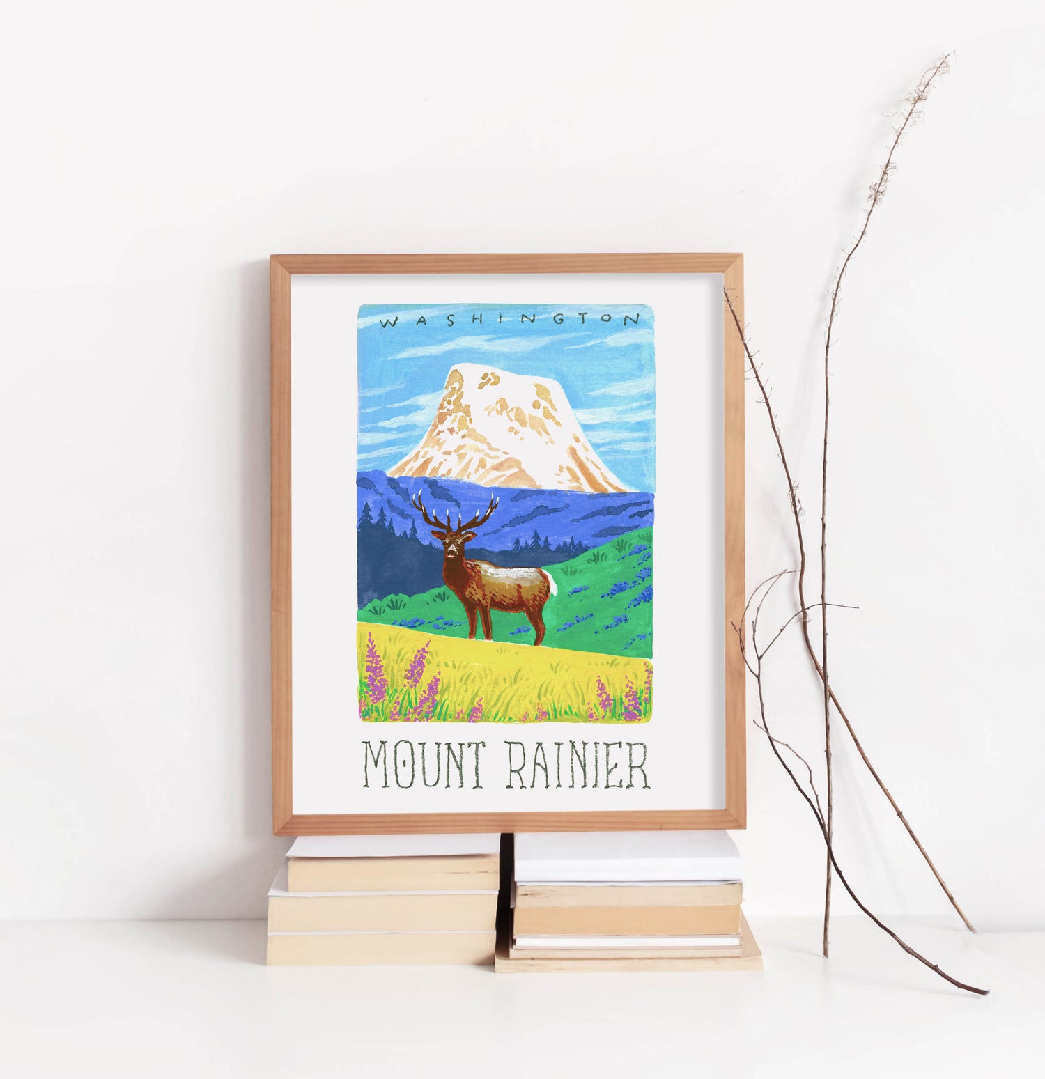 Mount Rainier National Park Art Print