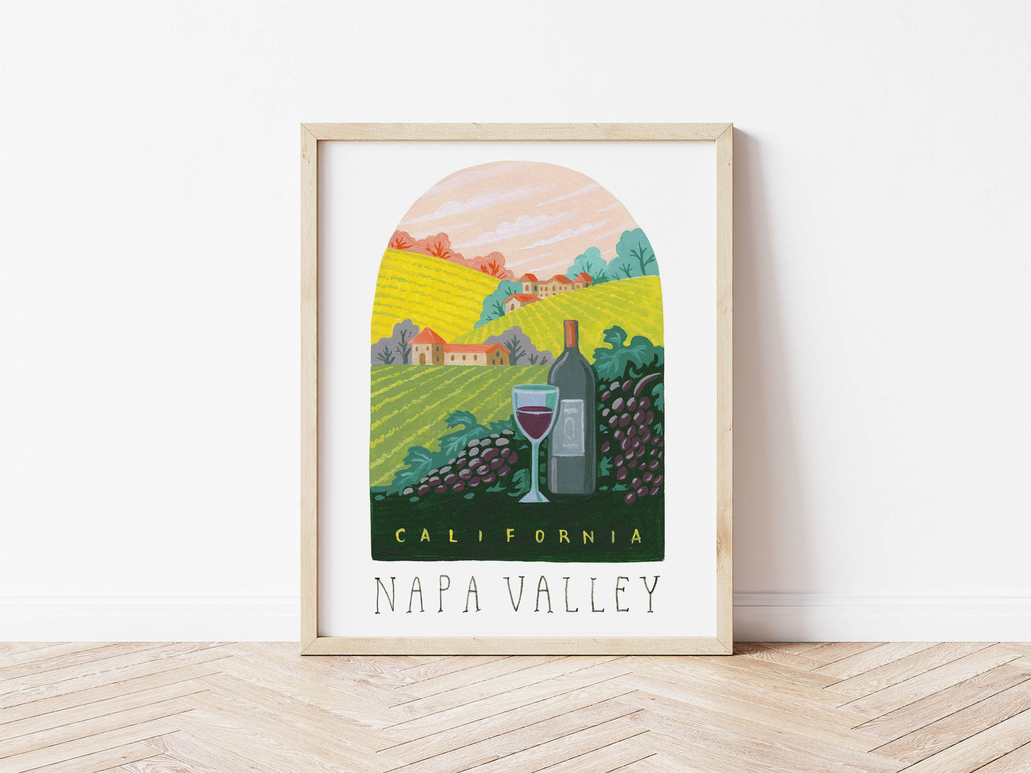 Napa Valley California Winery Art Print