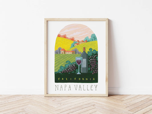 Napa Valley California Winery Art Print