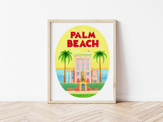 Palm Beach Florida Art Print