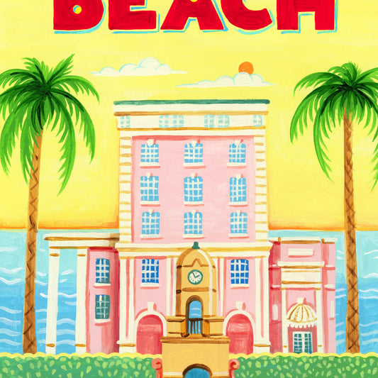 Palm Beach Florida Art Print detail