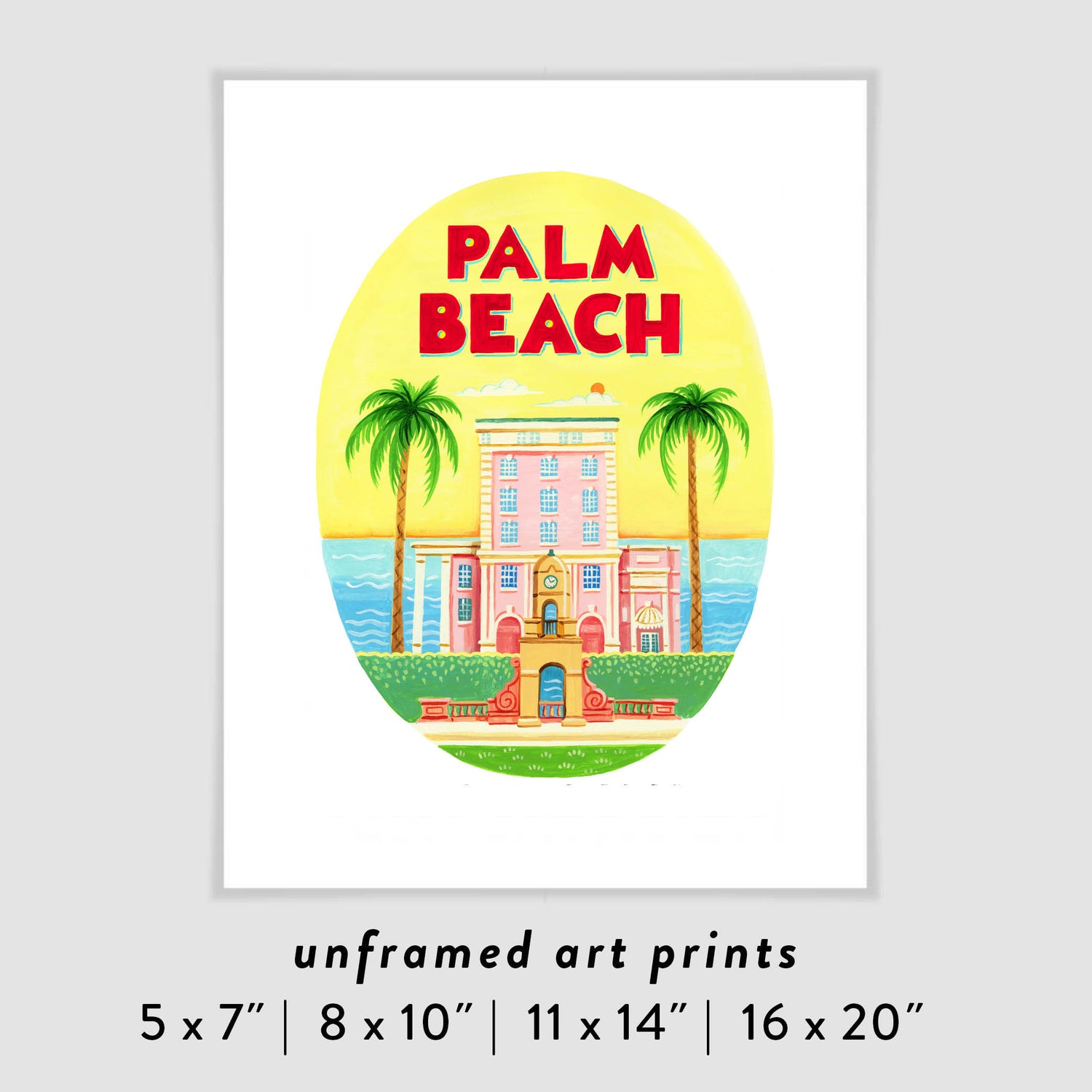 Palm Beach Florida Art Poster