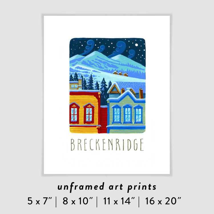 Breckenridge Colorado Ski Art Poster