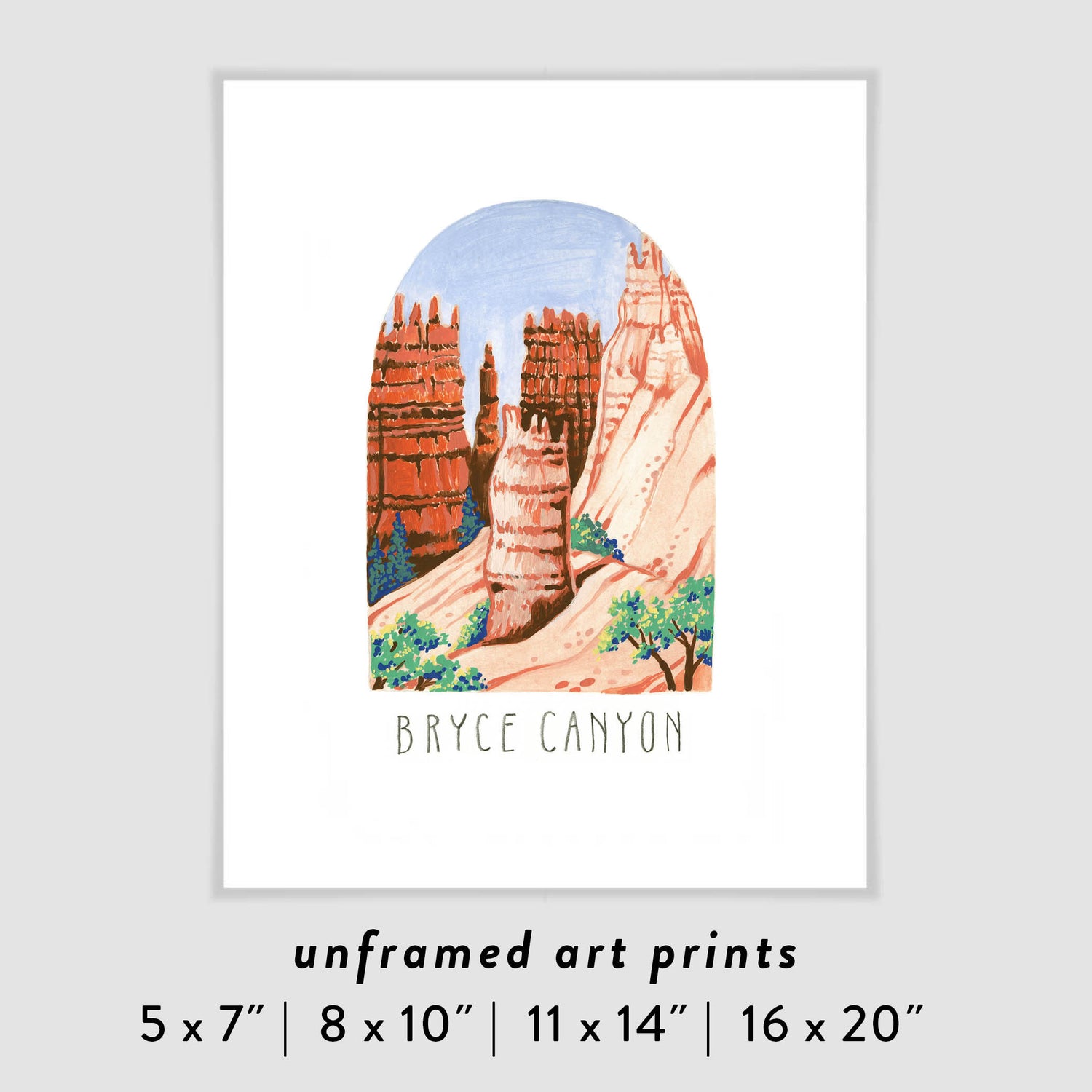 Bryce Canyon National Park Art Poster