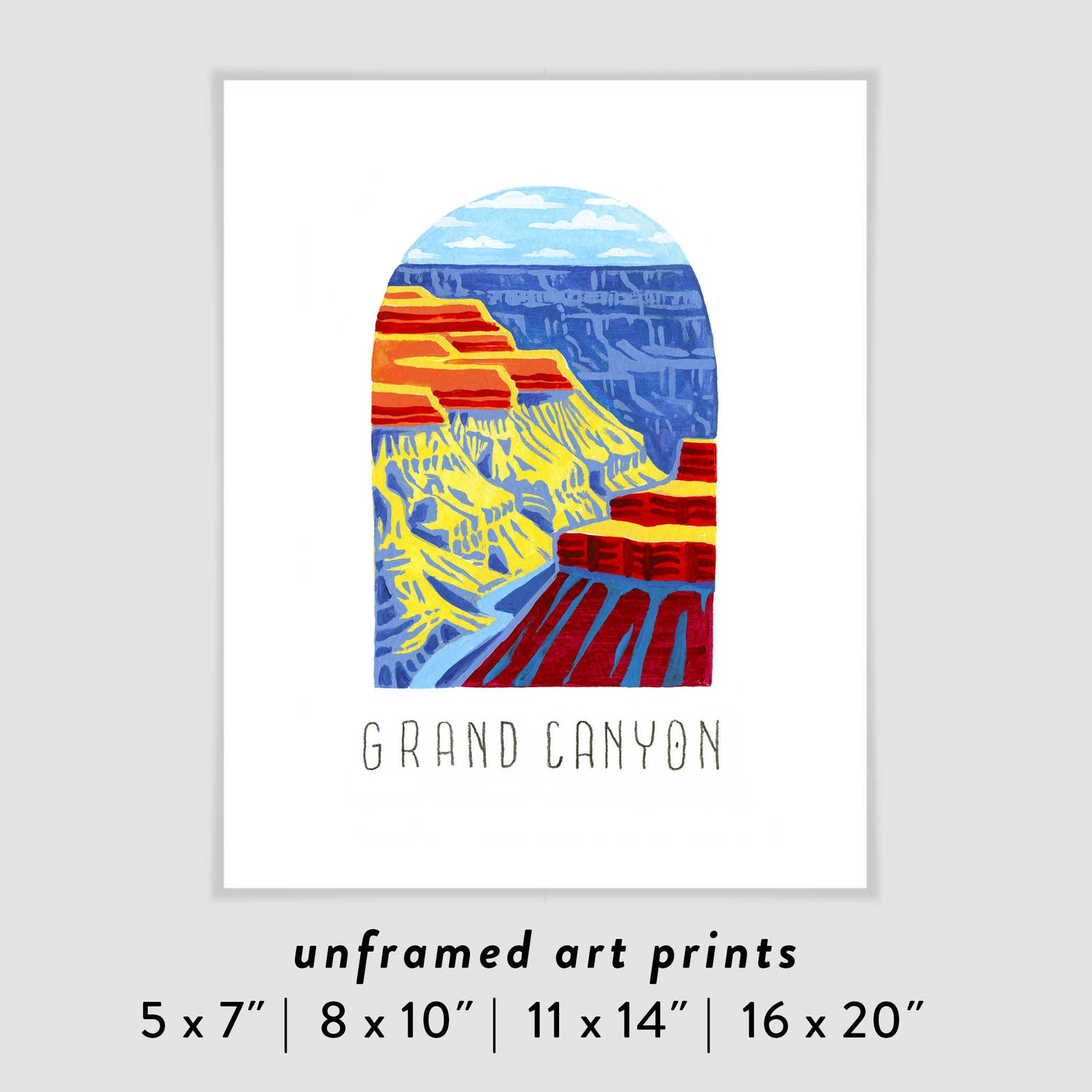 Grand Canyon National Park Art Poster