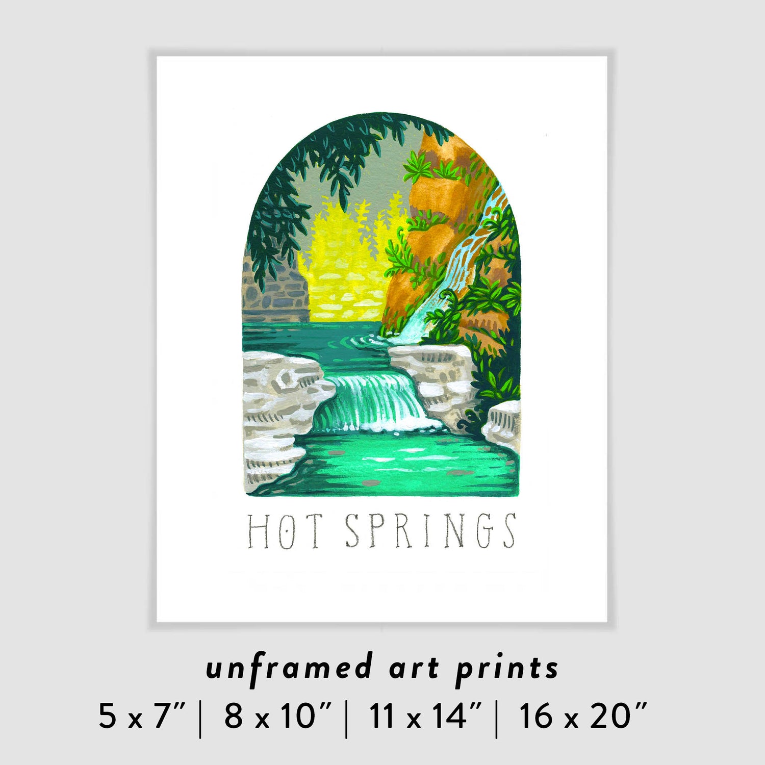 Hot Springs National Park Art Poster