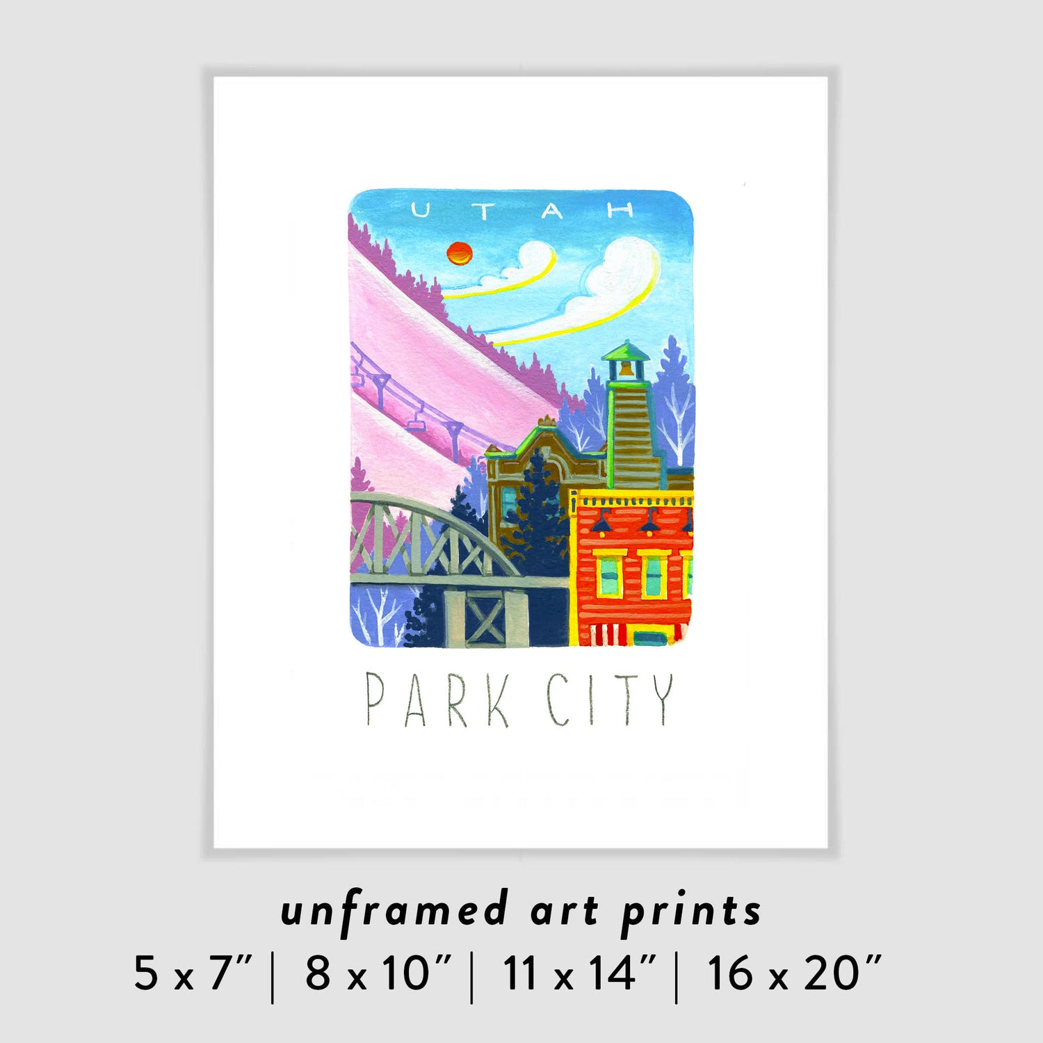 Park City Utah Art Poster