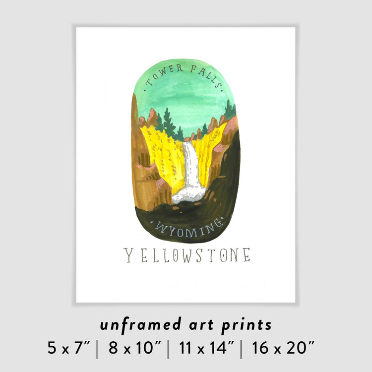 Yellowstone National Park Art Poster