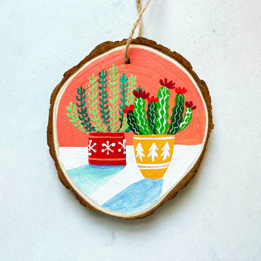 Cactus + Succulent | Original Painted Ornament