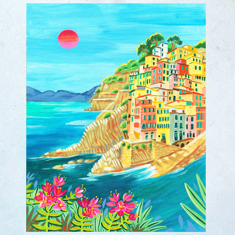 Paint By Number Kit | Cinque Terre