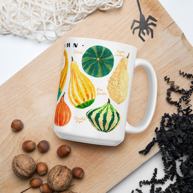 Fall gourds coffee mug